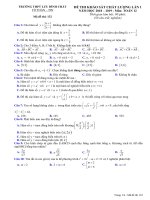 Đề Thi Kscl Toán 12 Năm Học 2018 – 2019 Trường Thpt Lưu Đình Chất – Thanh Hóa Lần 1.Pdf