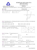 Đề Kiểm Tra Chất Lượng Toán 12 Lần 2 Năm 2020 Trường Lương Thế Vinh – Hà Nội.pdf