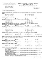 Đề Giữa Học Kỳ 2 Toán 11 Năm 2022 – 2023 Trường Thpt Núi Thành – Quảng Nam.pdf