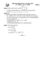 Đề Giữa Kỳ 2 Toán 11 Năm 2022 – 2023 Trường Thpt Gia Định – Tp Hcm.pdf