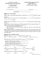 Đề Khảo Sát Lần 1 Toán 12 Năm 2019 – 2020 Trường Lý Thánh Tông – Hà Nội.pdf