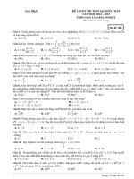 Đề luyện thi thpt môn toán  (599)