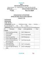 Kế Hoạch Dạy Học Môn Hoạt Động Trải Nghiệm Lớp 6 Sách Cánh Diều