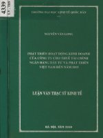 Luận văn phát triển hoạt động kinh doanh của công ty cho thuê tài chính ngân hàng đầu tư và phát triển việt nam đến năm 2015