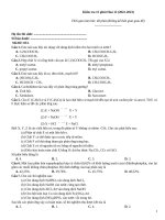 Kiểm tra 15 phút hoá 12 (2022 2023)   đề 053