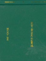 Luận văn tăng cường quản lý nhà nước nhằm giải quyết vấn đề ô nhiễm môi trường để phát triển bền vững các làng nghề ở tỉnh bắc ninh