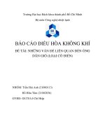  tiểu luận - điều hòa không khí  - đề tài  -   Những Vấn Đề Liên Quan Đến Ống Dẫn Gió (Loại Cổ Điển
