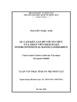 Luận Văn Sự Cam Kết Gắn Bó Với Tổ Chức Của Nhân Viên Khách Sạn Intercontinetal Hanoi Landmark 72.Pdf