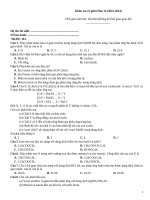 Kiểm tra 15 phút hoá 12 (2022 2023)   đề 163