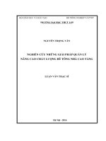 (Luận Văn Thạc Sĩ) Nghiên Cứu Những Giải Pháp Quản Lý Nâng Cao Chất Lượng Bê Tông Nhà Cao Tầng.pdf