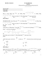 Đề ôn tập hình học lớp 12 (99)