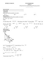 Đề ôn tập hình học lớp 12 (181)