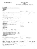 Đề ôn tập toán 12 có đáp án (202)