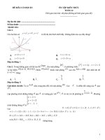 Đề ôn tập toán 12 có đáp án (52)