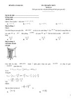 Đề ôn tập toán 12 có đáp án (203)