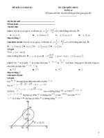 Đề ôn tập toán 12 có đáp án (260)