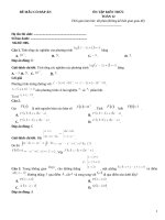 Đề ôn tập toán 12 có đáp án (306)