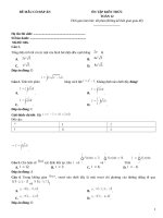 Đề ôn tập toán 12 có đáp án (46)
