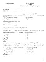 Đề ôn tập hình học lớp 12 (102)