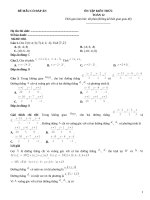 Đề ôn tập toán 12 có đáp án (250)