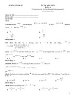Đề ôn tập toán 12 có đáp án (341)