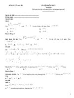 Đề ôn tập toán 12 có đáp án (169)