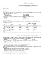 Đề thi thpt 2021 địa lý   mã đề 675