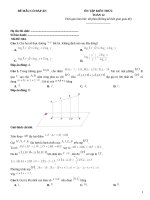 Đề ôn tập toán 12 có đáp án (244)