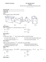 Đề ôn tập toán 12 có đáp án (39)