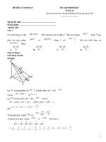 Đề ôn tập hình học lớp 12 (198)