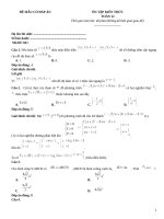 Đề ôn tập toán 12 có đáp án (47)