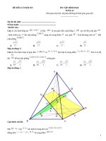 Đề ôn tập hình học lớp 12 (222)
