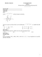 Đề ôn tập toán 12 có đáp án (37)