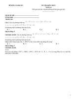 Đề ôn tập toán 12 có đáp án (22)