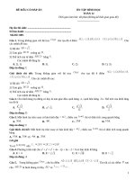 Đề ôn tập hình học lớp 12 (89)