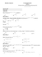 Đề ôn tập toán 12 có đáp án (51)