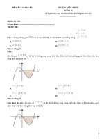 Đề ôn tập kiến thức toán 12 có giải thích (201)