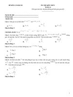 Đề ôn tập toán 12 có đáp án (120)