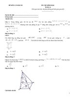Đề ôn tập hình học lớp 12 (255)