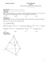 Đề ôn tập hình học lớp 12 (85)