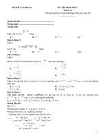 Đề ôn tập toán 12 có đáp án (308)