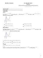 Đề ôn tập toán 12 có đáp án (159)