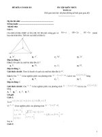 Đề ôn tập toán 12 có đáp án (162)