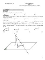 Đề ôn tập hình học lớp 12 (212)