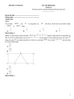 Đề ôn tập hình học lớp 12 (20)