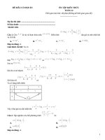 Đề ôn tập toán 12 có đáp án (58)