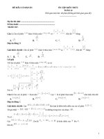 Đề ôn tập toán 12 có đáp án (27)