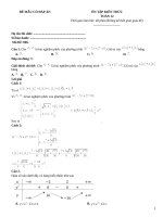 Đề ôn tập toán 12 có đáp án (166)