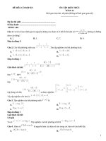 Đề ôn tập kiến thức toán 12 có giải thích (100)