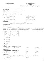 Đề ôn tập toán 12 có đáp án (249)
